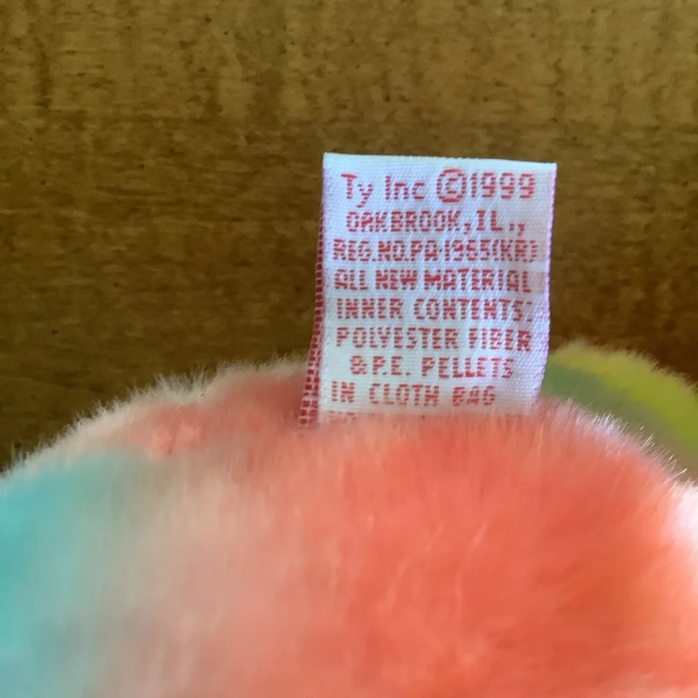 Vintage 1999 Ty 9” Plush Peace the Bear